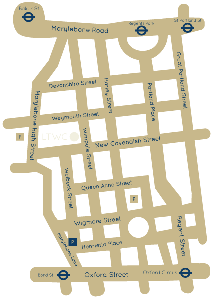 LTWC Map London Tooth Wear Centre Map