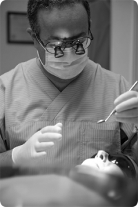 Andrew Eder treating a tooth wear patient